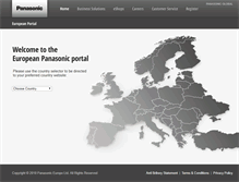 Tablet Screenshot of panasonic.eu