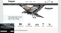Desktop Screenshot of business.panasonic.dk