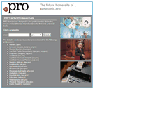 Tablet Screenshot of panasonic.pro