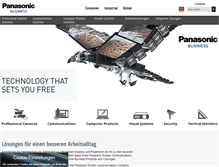 Tablet Screenshot of business.panasonic.de
